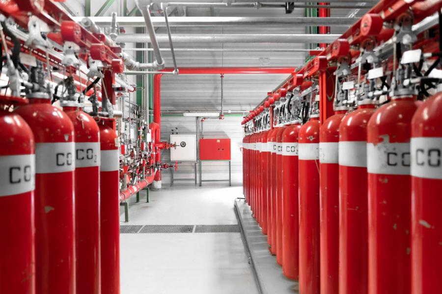 Inspection and certification - extinguishing gas systems